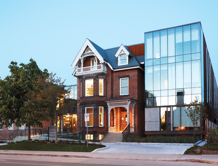 A renovated Max Gluskin House includes a modern three-storey addition