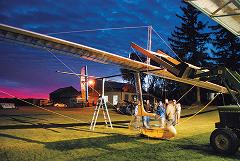 Photo of the ornithopter.