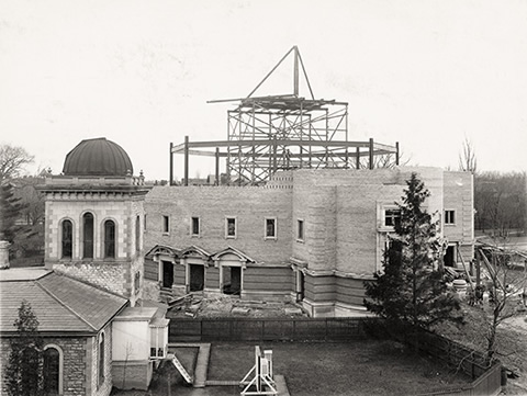 Convocation Hall under construction