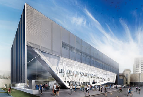 Artist rendering of the Goldring Centre for High Performance Sport