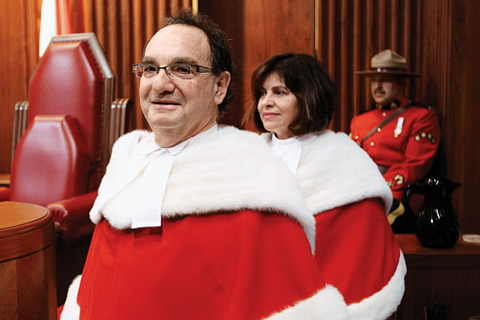 Supreme Court justices Michael Moldaver (BA 1968 UC, LLB 1971) and Andromache Karakatsanis (BA 1978 Vic)