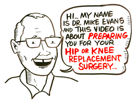 Illustration of Mike Evans with speech bubble: 