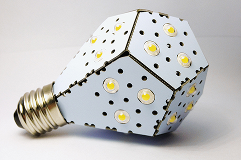 Photo of NanoLeaf light bulb.