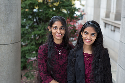 Sandhya (left) and Swapna Mylabathula