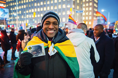 Photo - Maurice Tomlinson protests Russian anti-gay laws in Toronto in February