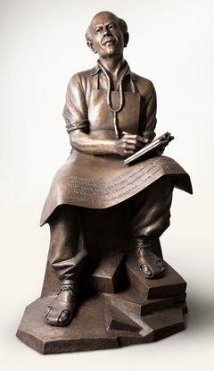 Sculpture of Norman Bethune.