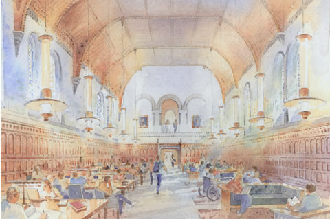 Illustration of University College upcoming renovations.