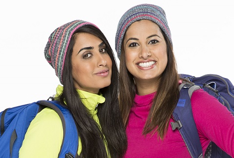 Shahla Kara and Nabeela Barday (right) compete on The Amazing Race Canada. Photo courtesy of CTV