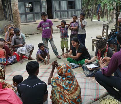 Shahreen Reza explains how here water filter works in Matlab, Bangladesh.