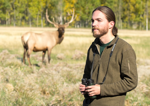 Jake Paleczny at the Yukon Wildlife Preserve, near Whitehorse