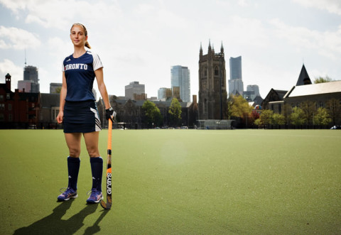 Field hockey player Amanda Woodcroft. Photo by Sandy Nicholson.