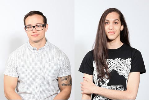 Trans students Kinnon MacKinnon (left) and Cassandra Williams. Photos by Wynne Nelly.