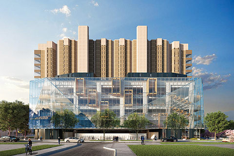 An architect's rendering of the planned Robarts Common