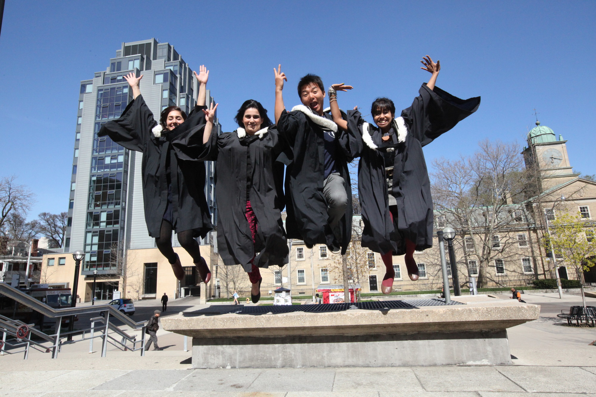 L to R: Rida Ammol, Yasmin Bahar, Jack Chi and Maisha Syeda.