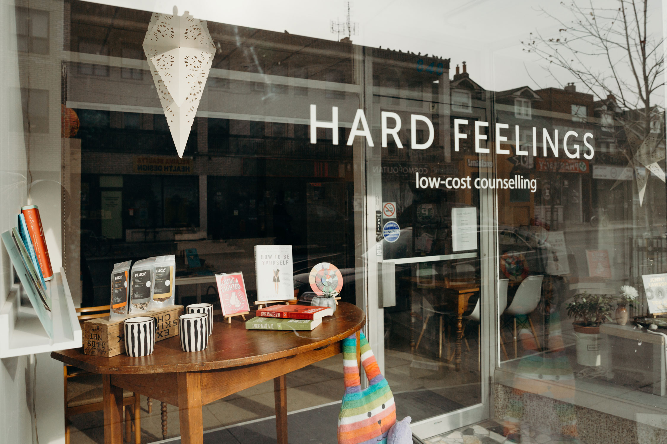 The Hard Feelings storefront on Bloor Street West in Toronto