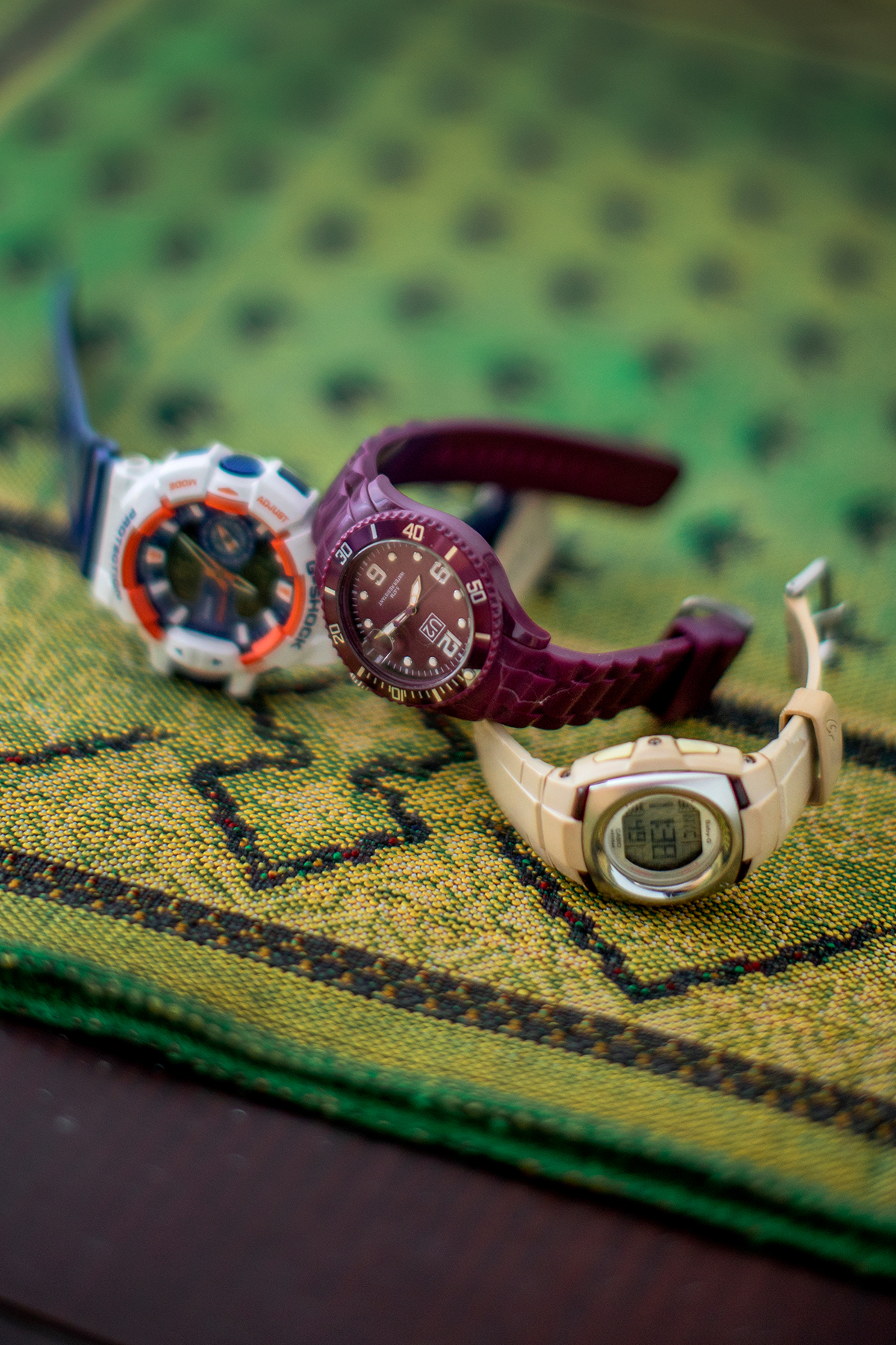 Collection of watches belonging to University of Toronto student Farzana Azmy