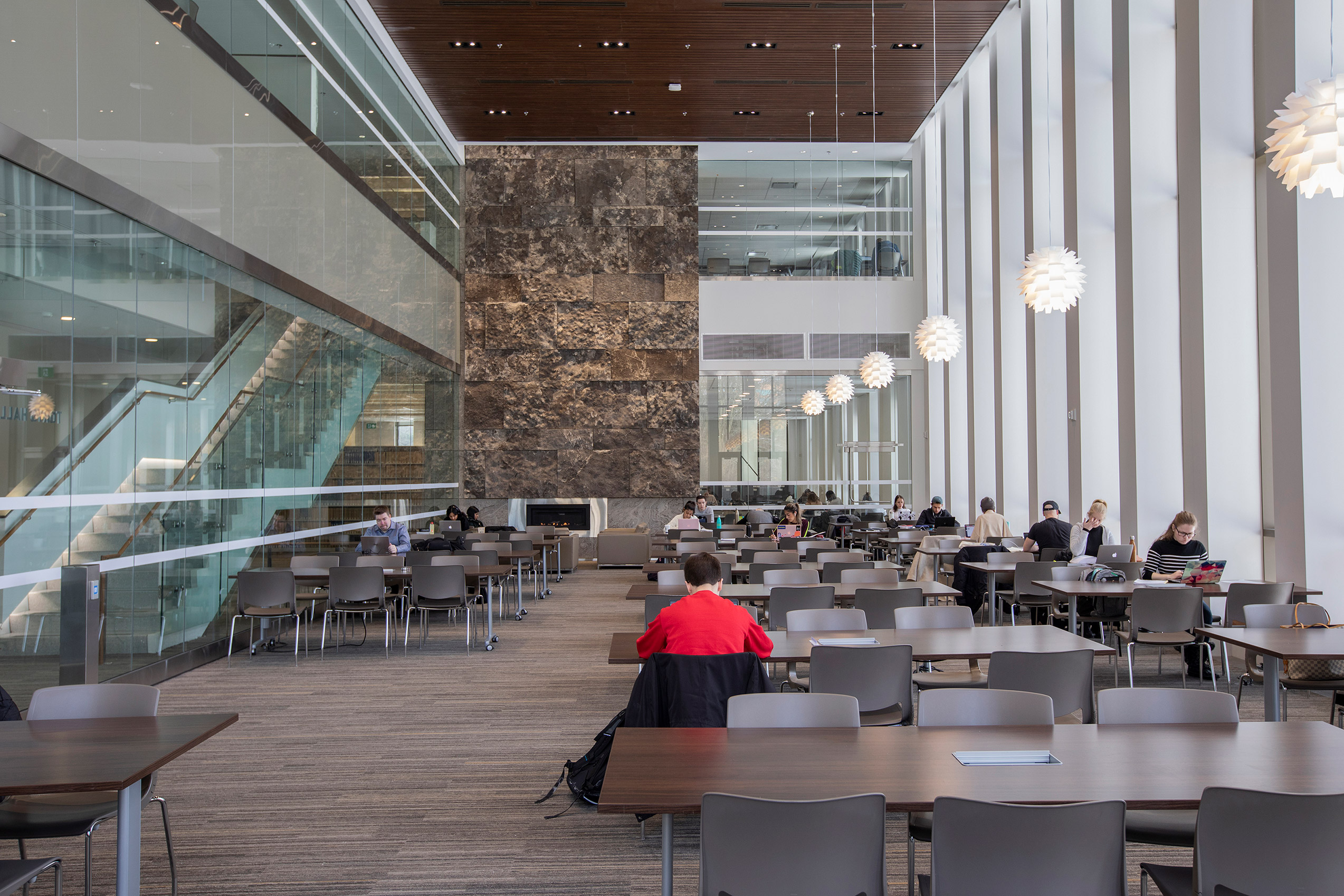 Main reading room in the Bora Laskin Law Library