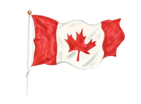 The Canadian flag